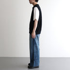 Links Zip Up Vest #Black [2501-017]