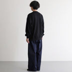 AZUMA Terry Crew Neck Sweat #BLACK [GU253-70240B]