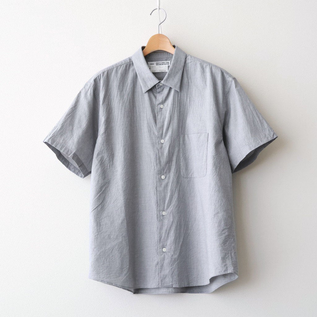 Button Shirt – Wide S/S #GRAY [11061113]