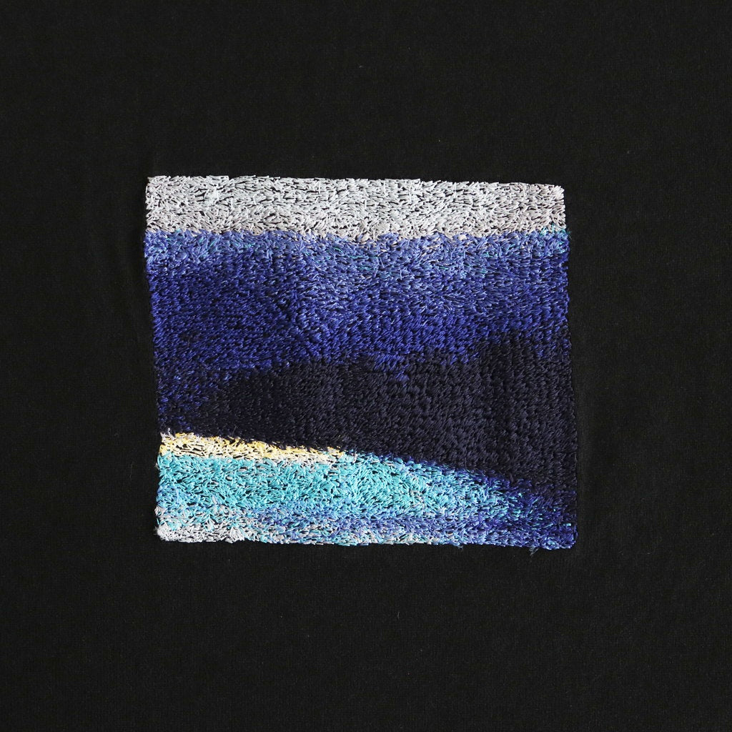 EMBROIDERY T-SHIRT #BLACK [YK25SS0981CS]