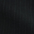 BLUEFACED WOOL TWO-TUCK SLACKS #CHARCOAL NAVY STRIPE [A25AP02BS]