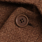 WOOL SOUTIEN COLLAR COAT SHORT #brown tweed [14551]