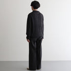 SILK MOHAIR SKIPPER SWEATER #CARBON [YK25SS0955S]