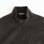 BABY CAMEL FLANNEL ZIP BLOUSON #DARK BROWN [A26AB03BF]