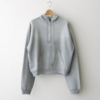 PRODUCT DYED PIMA LIGHT SWEAT ZIP PARKA #TOP GRAY [A25AP01MS]