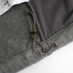 PURE SILK COMFORT FLEECE HALF ZIP P/O #TOP GRAY [A25AP02SF]