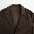 VINTAGE CORDUROY SINGLE BREASTED JACKET #BROWN [ST.1580]