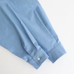 WASHED FINX TWILL BIG SHIRT #BLUE [A25SS02TN]