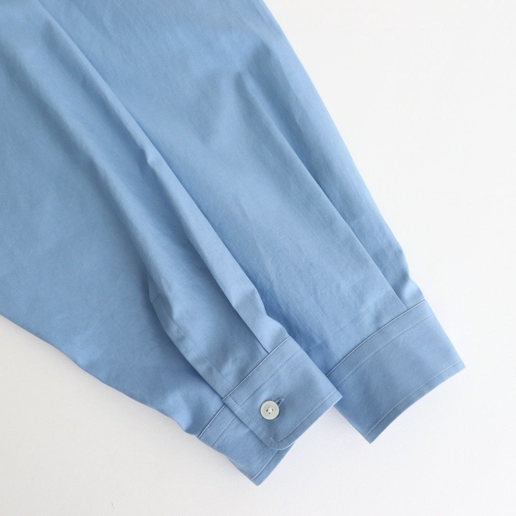 WASHED FINX TWILL BIG SHIRT #BLUE [A25SS02TN]