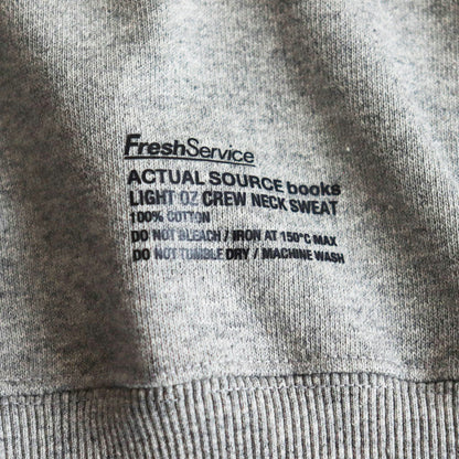 AS×FS LIGHT OZ CREW NECK SWEAT “COLLEGE” #H.GRAY [FSC243-70197AS]