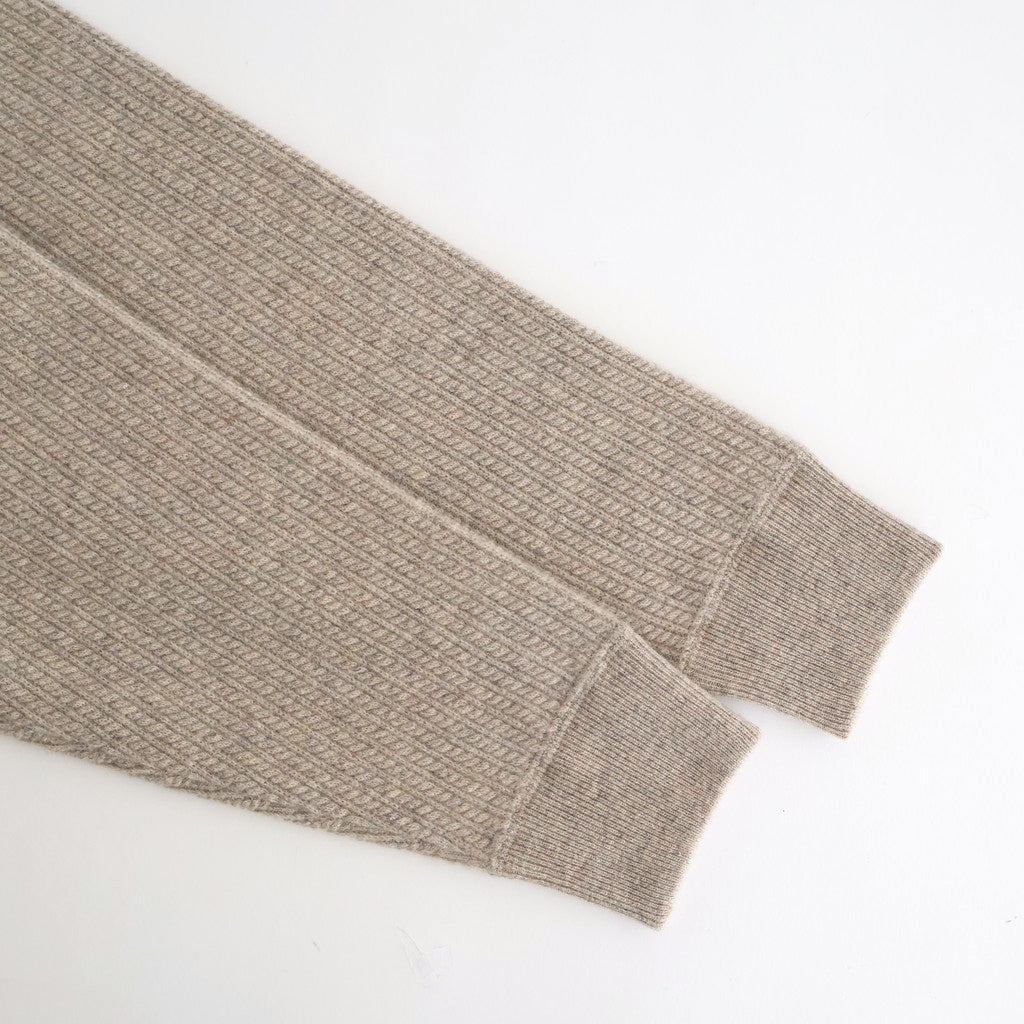 Women's Cable C/N Cardigan #BEIGE [2503-021]