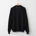 SUPER FINE CASHMERE SILK KNIT SKIPPER POLO #BLACK [A26SP02SC]