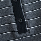 Border Polo Tops #C/GRY [12610606]
