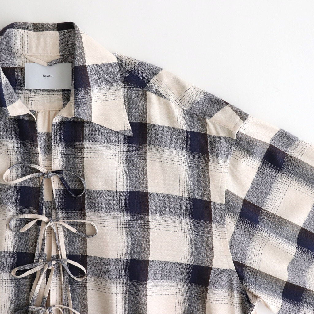 OMBRE CORDED SHIRT #NAVY OMBRE [25880503]