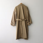 DETACHABLE WIDE TRENCH COAT #KHAKI [YK24FW0736C]