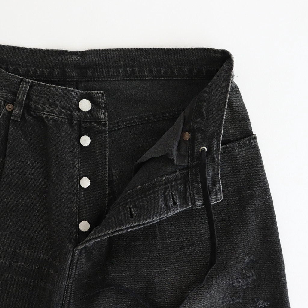 BAGGY DENIM JEANS #BLACK [ST.1237]