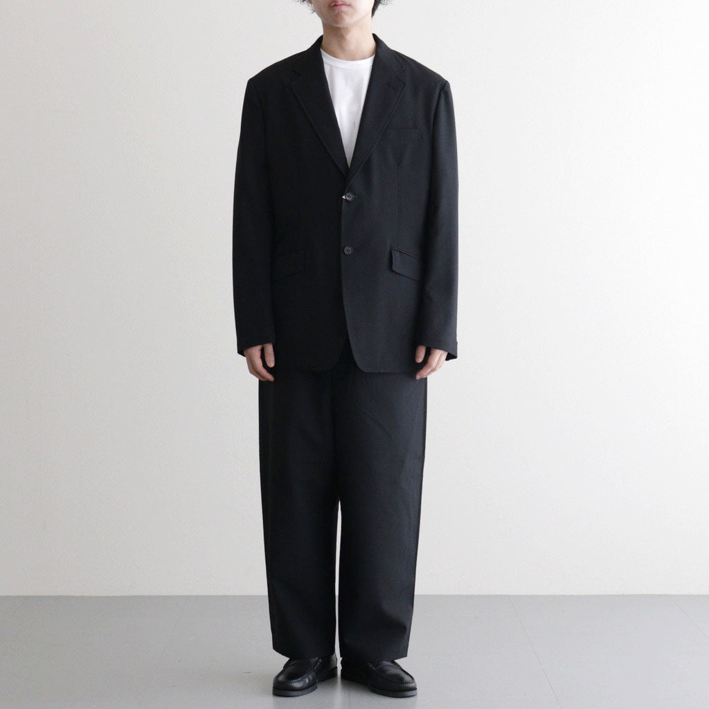 ウールポプリン トラウザーズ #BLACK [HQ-P102-051]
