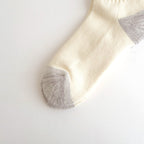 COARSE RIBBED OLDSCHOOL CREW SOCKS #D.GREEN/YELLOW [R1255-AW25]