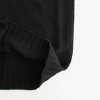 SHETLAND WOOL CASHMERE KNIT CARDIGAN #BLACK [A24AS01SC]