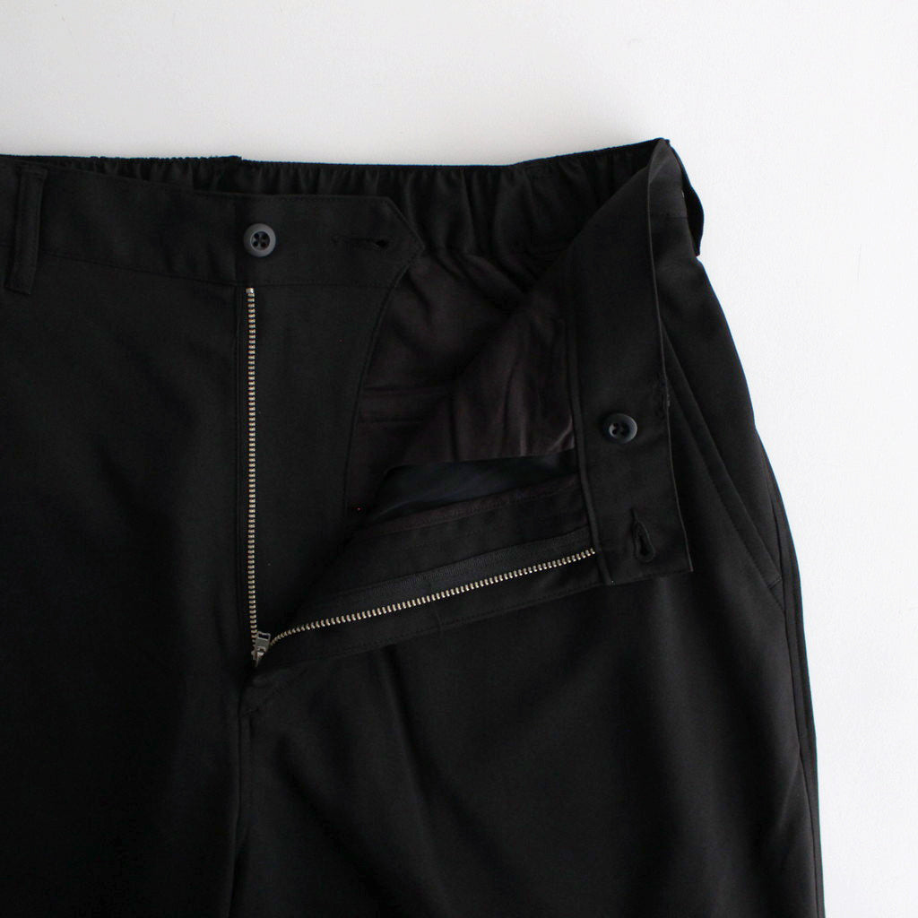 WOOLY TWILL TROUSERS #BLACK [FSC243-40178]