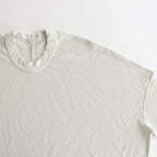 FSSOT | 製品染 30/-スパンポリエステルワッフル クルーネックオーバーサイズプルオーバー #ASH WHITE [GE_FR1203TF]