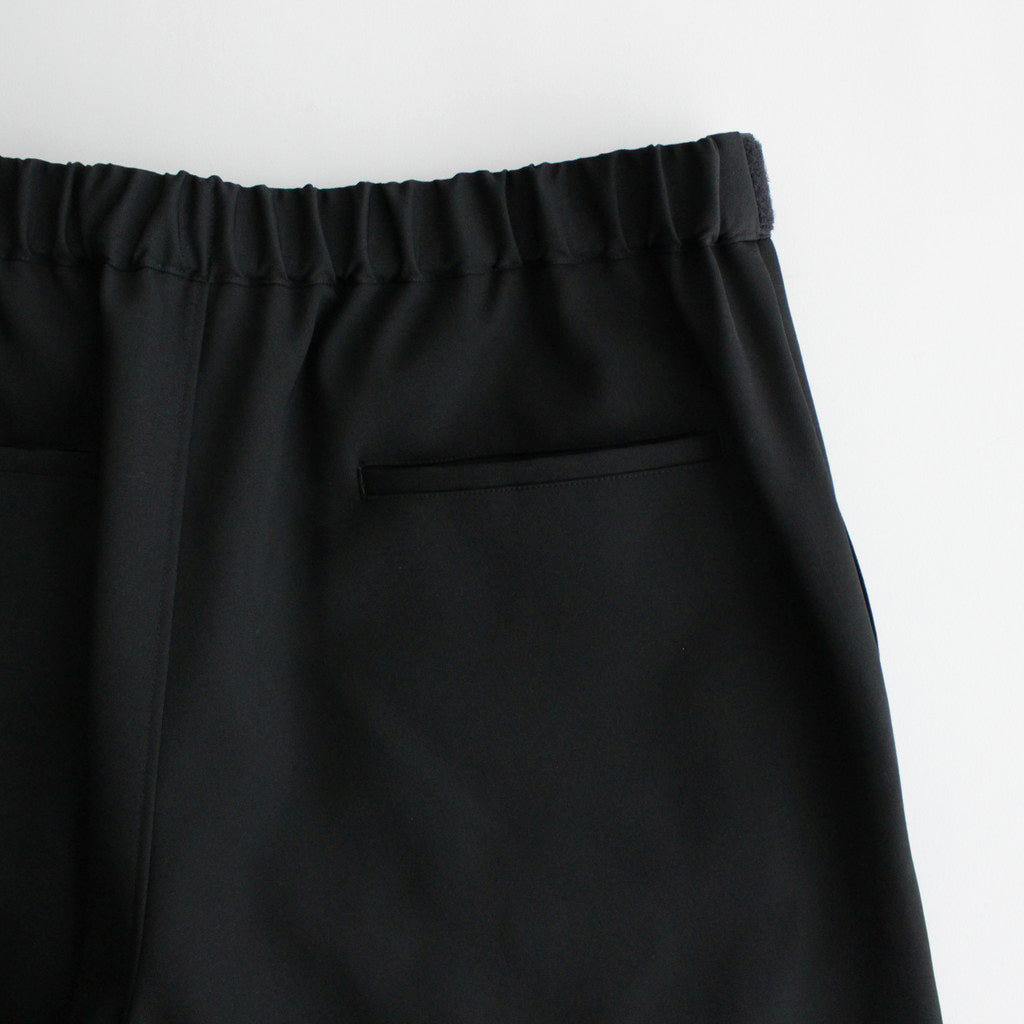 Scale Off Wool Wide Tapered Chef Pants #BLACK [GM241-40174B