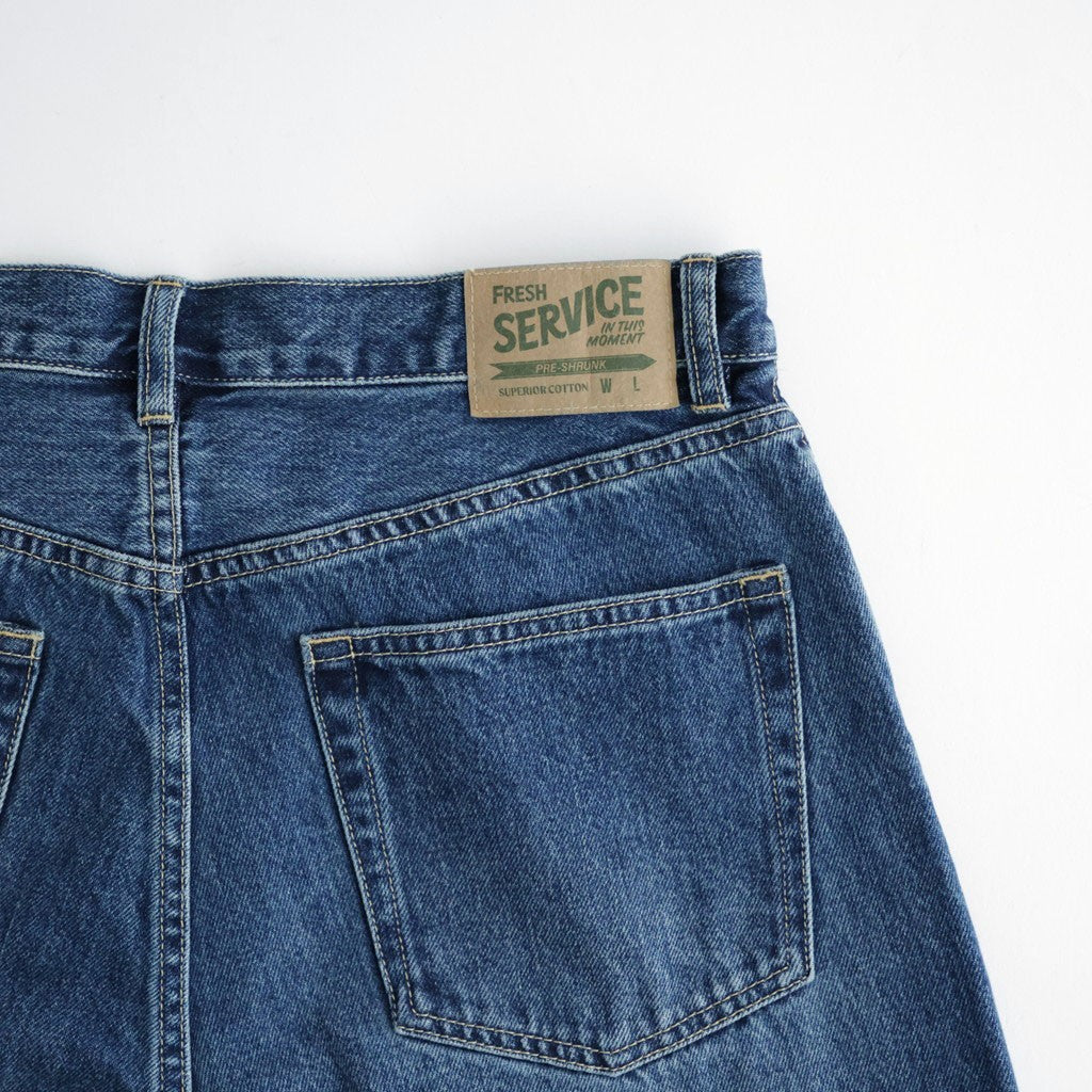 CORPORATE DENIM FIVE POCKET PANTS #DARK WASH [FSC263-40156FB]