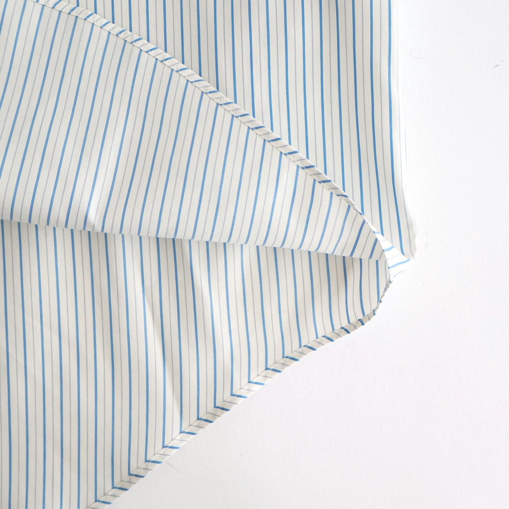 COTTON SILK STRIPE SHIRT #WHITE STRIPE [A25AS01CS]