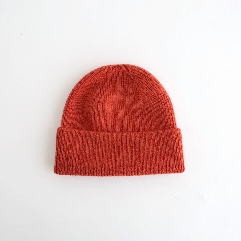 WASHABLE MERINO SEAMLESS BEANIE #TERRACOTTA [R5140-AW25]