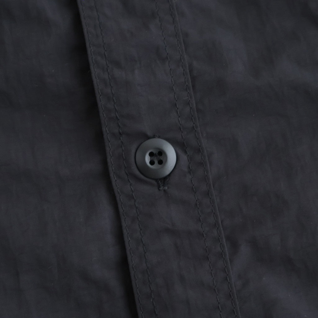 ナイロンタッサー S/S シャツ #BLACK [HQ-B021-051]