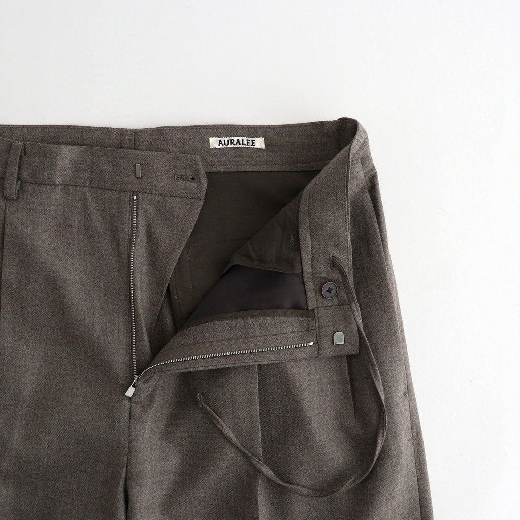 SUPER LIGHT WOOL TWO-TUCK SLACKS #TOP BROWN [A26AP05OS]