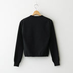 HIGH TWIST WOOL KNIT P/O #CHARCOAL [A25AP05CK]