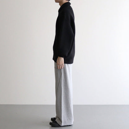 OVERSIZED DRIVERS KNIT ZIP JACKET #BLACK [ST.995]