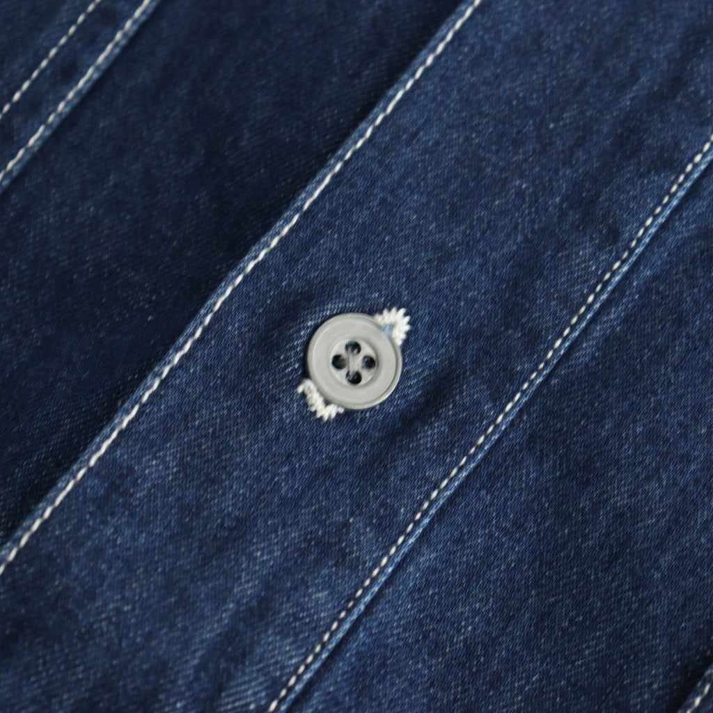 DENIM PULLOVER SHIRT #ONE WASH [FSC261-50186OB]