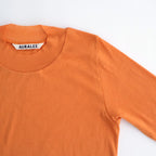 SUPER HIGH GAUGE SHEER RIB L/S TEE #ORANGE [A00T01HF]