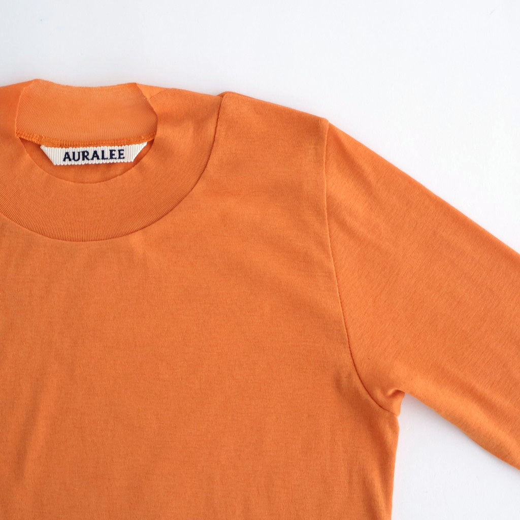 SUPER HIGH GAUGE SHEER RIB L/S TEE #ORANGE [A00T01HF]