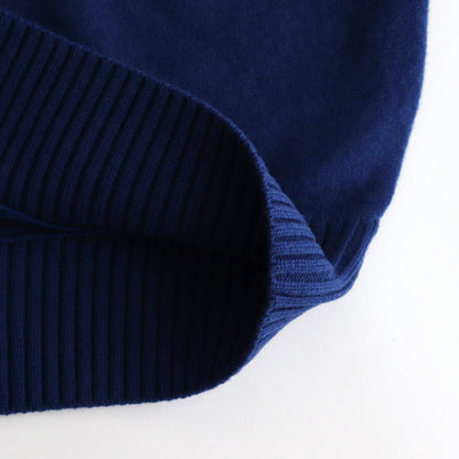 HALF ZIP PULLOVER SWEATER #ROYAL BLUE [YK24FW0833S]