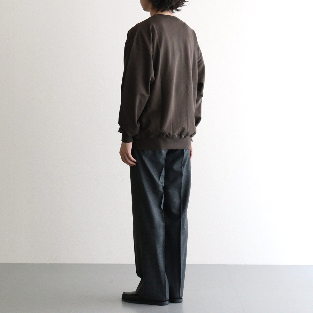 SUPER HIGH GAUGE SWEAT P/O #DARK BROWN [A26AP02CU]