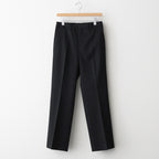 LIGHT WOOL MAX GABARDINE SLACKS #TOP BLACK [A25AP05MG]