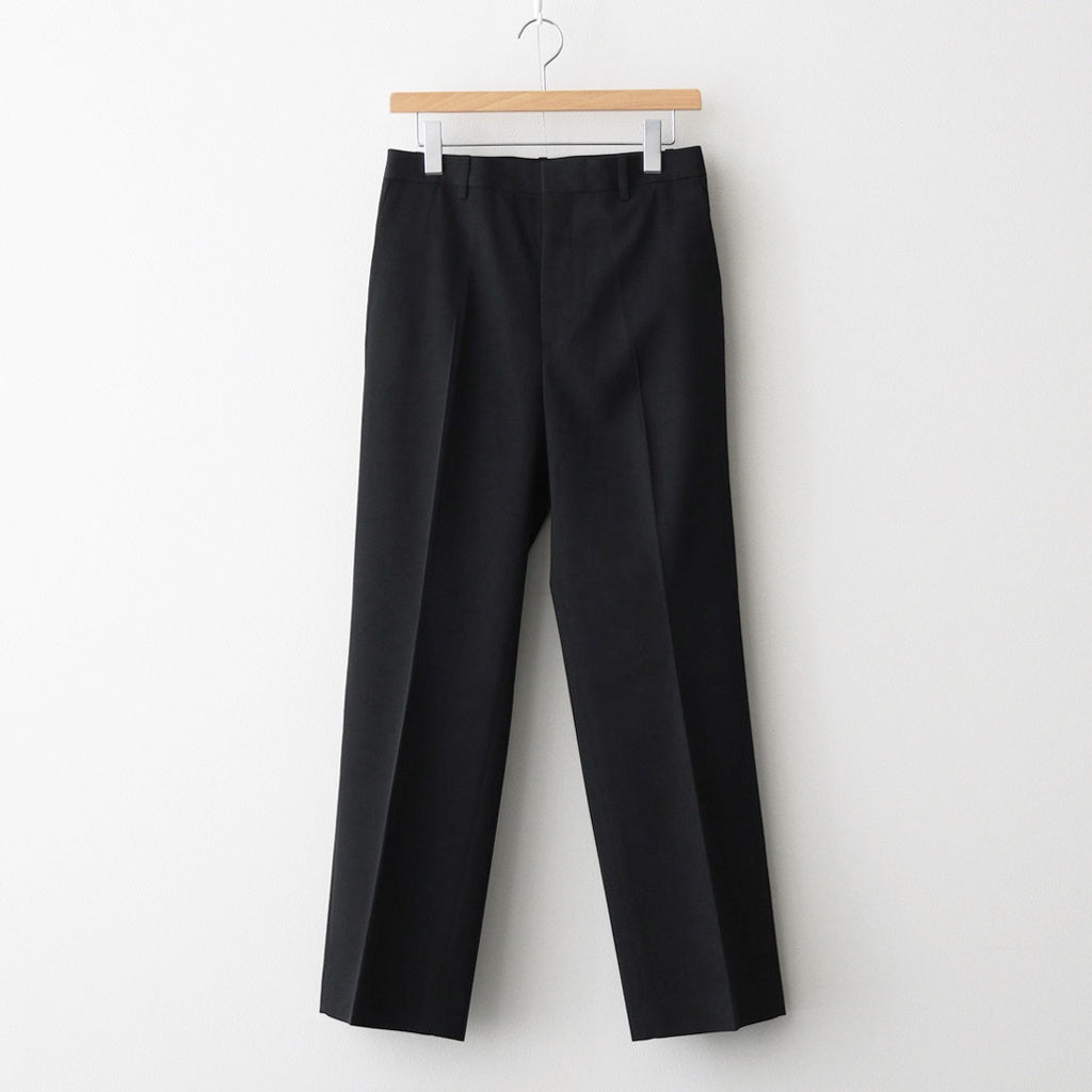 LIGHT WOOL MAX GABARDINE SLACKS #TOP BLACK [A25AP05MG]