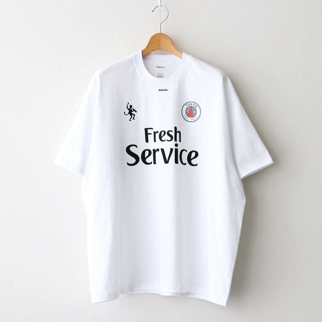CORPORATE PRINTED S/S TEE ”FOOTBALL” #WHITE [FSC251-70185]