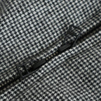 FDRSJK - ウール・千鳥 フロントジップジャケット #09 White × Black [SN_FR1403JK]