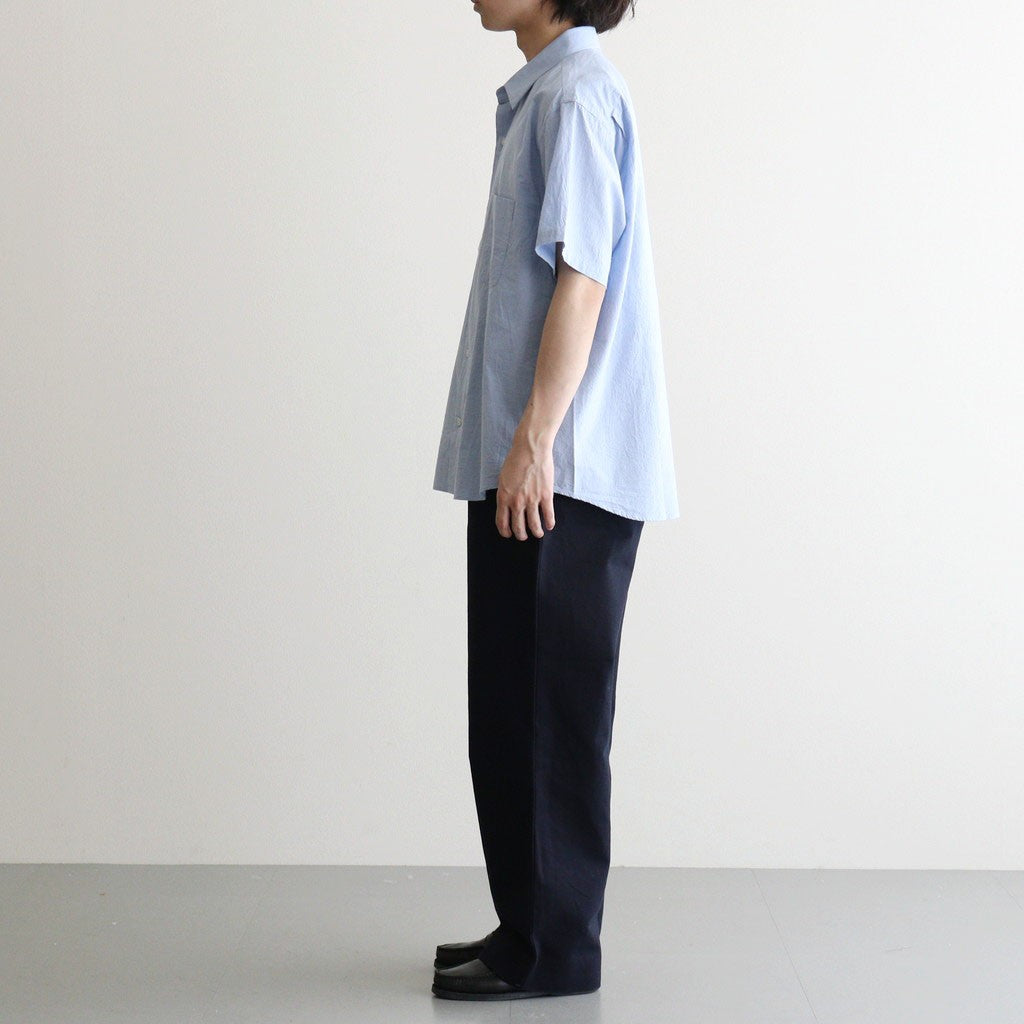 Button Shirt – Wide S/S #BLUE [11061113]