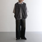 Links Zip Up Vest #Brown [2501-017]