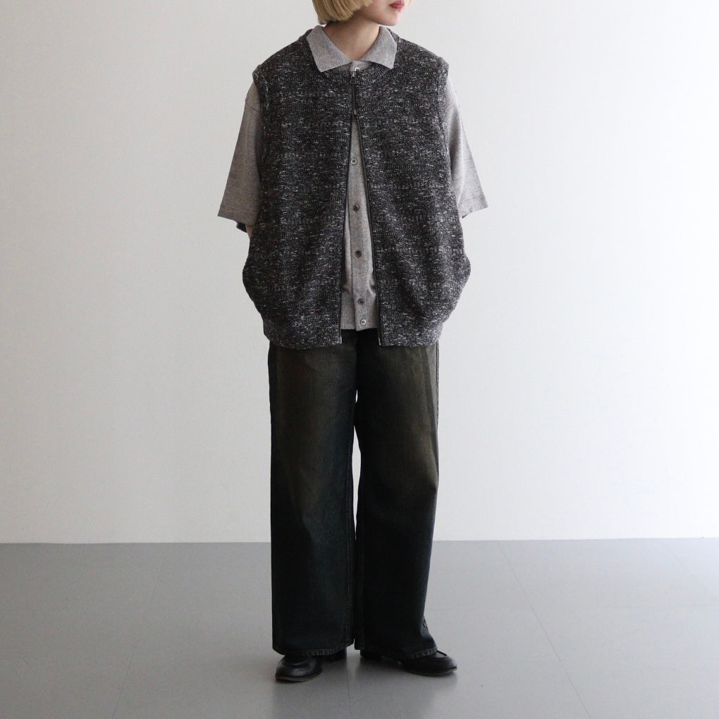 Links Zip Up Vest #Brown [2501-017]