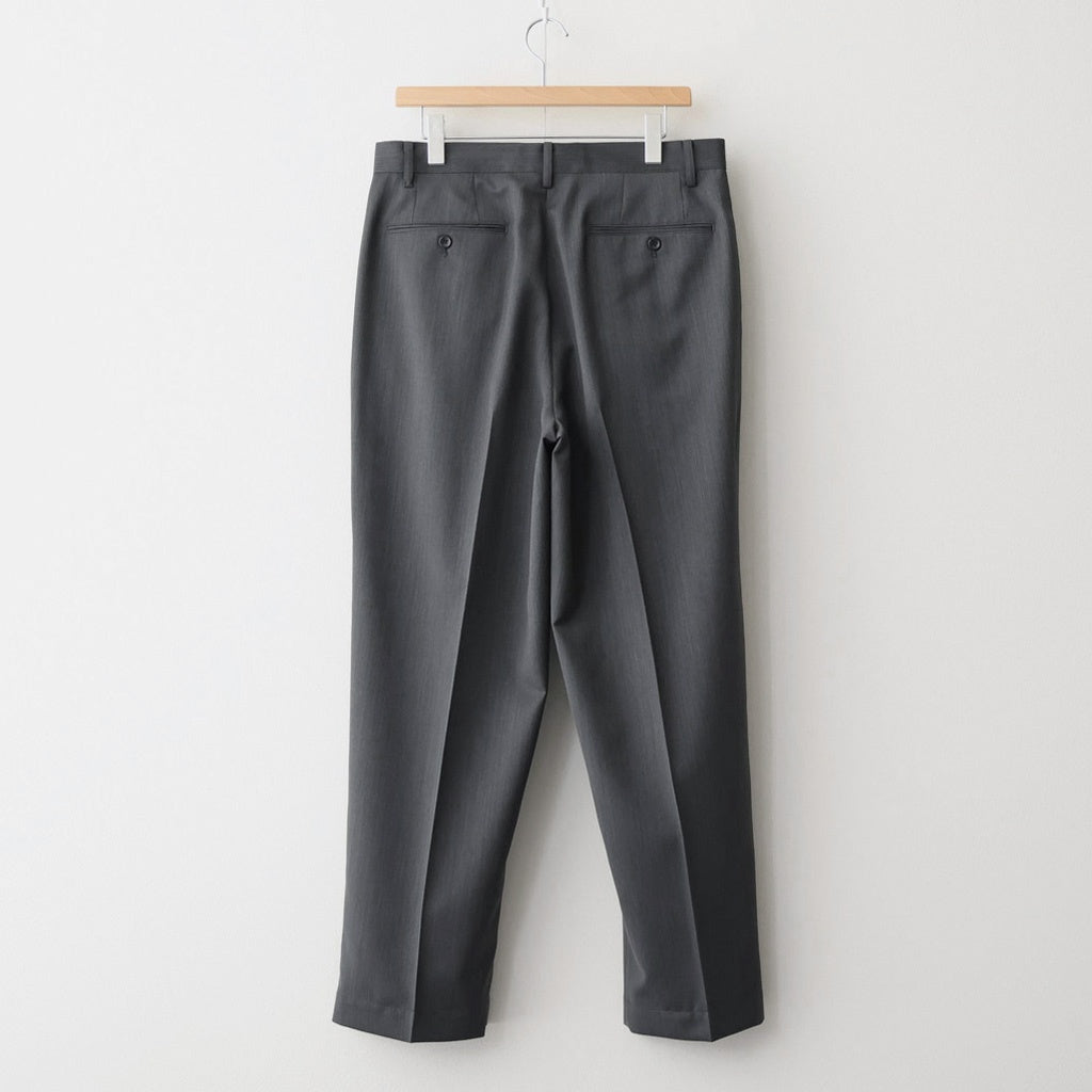 Melange Herringbone Pleated Wide Trousers #GRAY [GM261-40332]