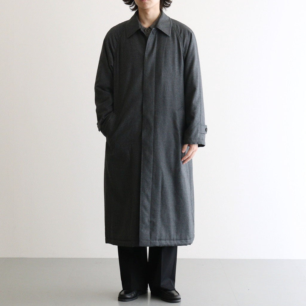 SUPER LIGHT WOOL PADDED COAT #TOP CHARCOAL [A26AC01OS]