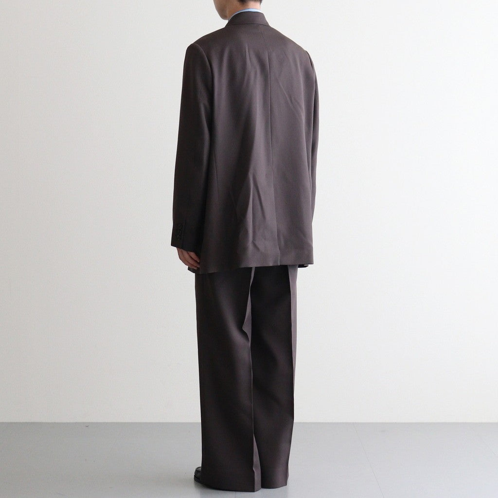 3pleated Wide-leg Trousers #BROWN [YK25FW01051P]