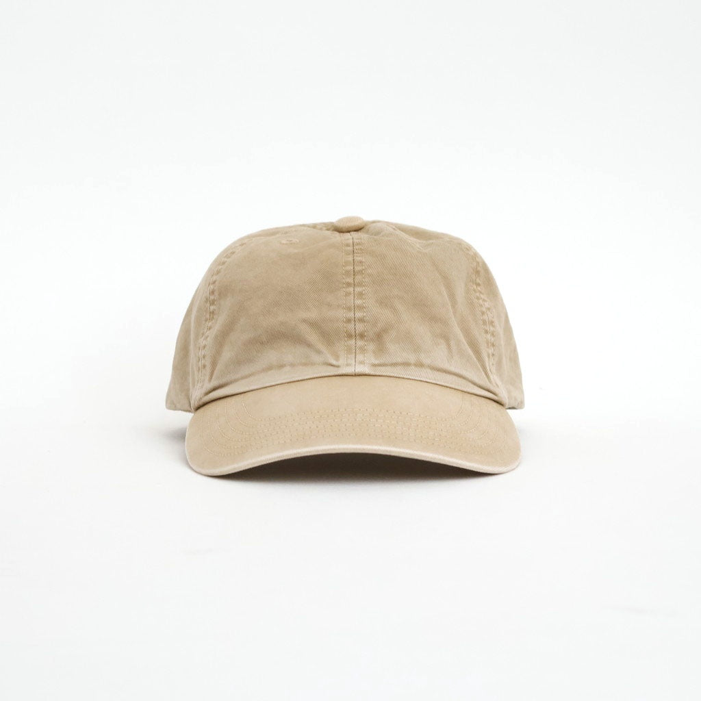 GARMENT-DYED FINX CHINO CAP MADE BY KIJIMA TAKAYUKI #LIGHT BEIGE [A26SC02KT]