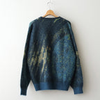 Abstract Jaquard Mohair Cardigan #GREEN [YK26SS01233S]